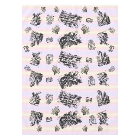 Alice im Wunderland - Alice in Wonderland pastel Tafelkleed (Voorkant)