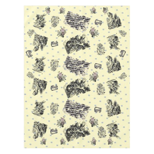 Alice im Wunderland - Alice in Wonderland pastel Tafelkleed (Voorkant)