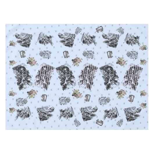 Alice im Wunderland - Alice in Wonderland pastel Tafelkleed (Voorkant (Horizontaal))