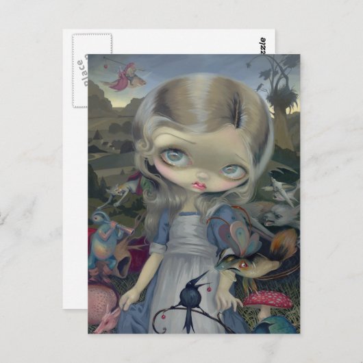 "Alice in a Bosch Wonderland" Briefkaart (Voorkant / Achterkant)