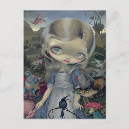 "Alice in a Bosch Wonderland" Briefkaart (Voorkant)