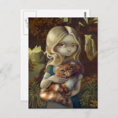 "Alice in a Da Vinci Portrait"-Briefkaart Briefkaart (Voorkant / Achterkant)