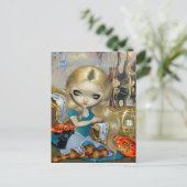 "Alice in a Dali Dream" van Jasmine Becket-Griffit Briefkaart (Staand voorkant)