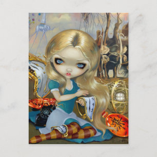"Alice in a Dali Dream" van Jasmine Becket-Griffit Briefkaart
