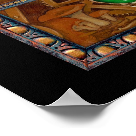 Alice in Absinthe ART PRINT wonderland steampunk (Hoek)