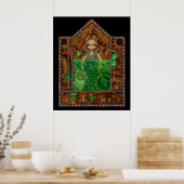 Alice in Absinthe ART PRINT wonderland steampunk (Keuken)