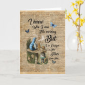 Alice in Art. van het Woordenboek van het Citaat Kaart (Gele Bloem)