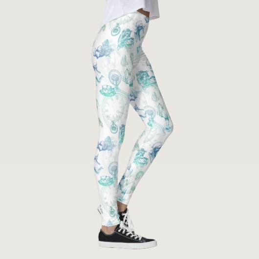 Alice in de Blauwgroene Leggings van de Thee van (Rechts)