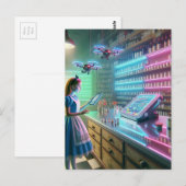 Alice in de Fantasy apotheek Briefkaart (Voorkant / Achterkant)