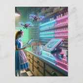 Alice in de Fantasy apotheek Briefkaart (Voorkant)