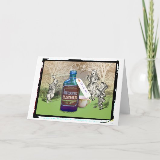 Alice in de Geweldige Saus van het Sprookjesland Kaart (Voorkant)