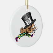 Alice in de Mad Hatter van Wonderland Keramisch Ornament (Rechts)