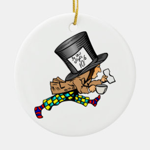 Alice in de Mad Hatter van Wonderland Keramisch Ornament