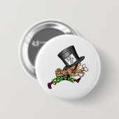 Alice in de Mad Hatter van Wonderland Ronde Button 5,7 Cm (Voorkant /achterkant)