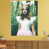 Alice in de mode van het bos Verlopen film mode Canvas Afdruk (Insitu (Woonkamer))