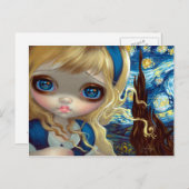 "Alice in de Sterrennacht" Briefkaart (Voorkant / Achterkant)