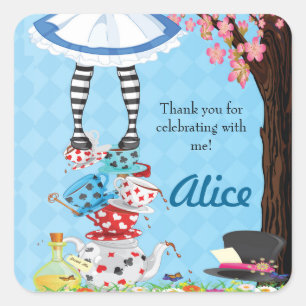 Alice in de Stickers van de Gunst van de