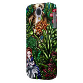 Alice in de tuin Case-Mate samsung galaxy hoesje (Achterkant Links)