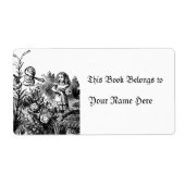 Alice in de tuin etiket (Voorkant)