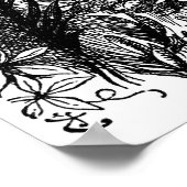 Alice in de tuin van levende bloemen poster (Hoek)