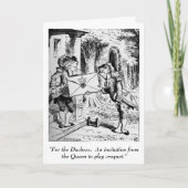 Alice in de uitnodiging van het Sprookjesland (Voorkant)