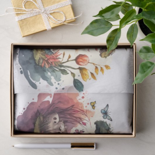 Alice in de Waterverf Wonderland ontkoppeling Tissuepapier (Geschenk)