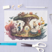 Alice in de Waterverf Wonderland ontkoppeling Tissuepapier (Craft)