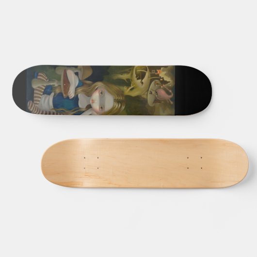 Alice in een Bosch-landschapswonderland Skateboard (Horizontaal)