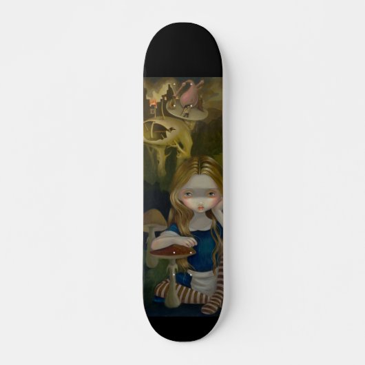 Alice in een Bosch-landschapswonderland Skateboard (Voorkant)