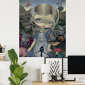 Alice in een Bosch Wonderland ART PRINT gothic (Thuiskantoor)