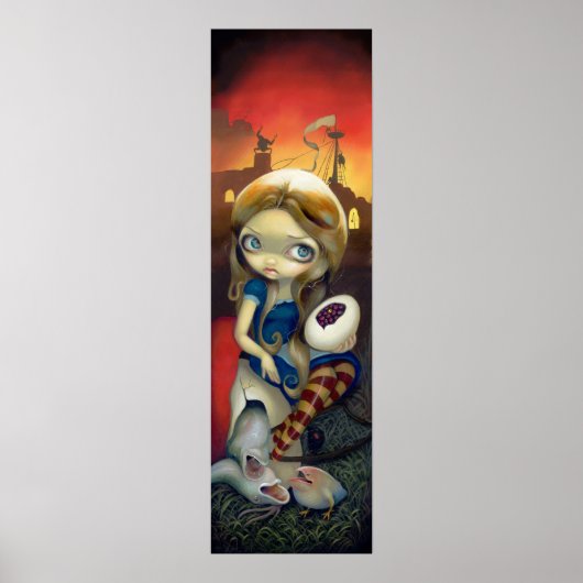 Alice in een Brueghel Vision ART PRINT Wonderland (Voorkant)