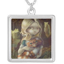 Alice in een Da Vinci Portrait KETTING wonderland