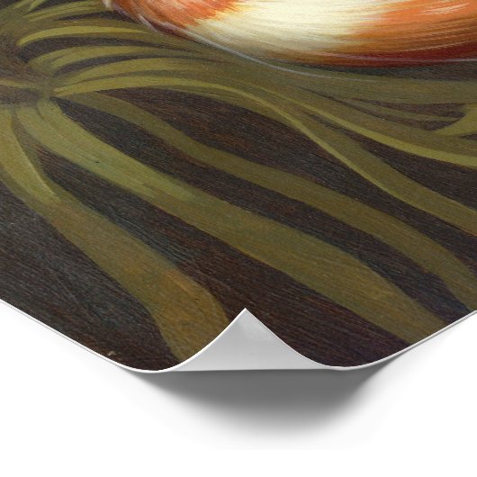 Alice in een Da Vinci-portret wonderland gothic af Poster (Hoek)