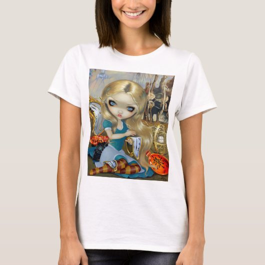 "Alice in een Dali-droom" T-shirt (Voorkant)
