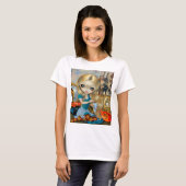 "Alice in een Dali-droom" T-shirt (Voorkant volledig)