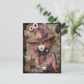 Alice in een fancy pet briefkaart (Staand voorkant)