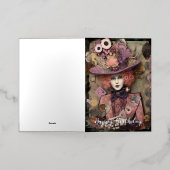 Alice in een fancy pet folie wenskaart (Buiten Laag)