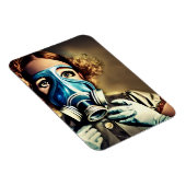 Alice in een gasmasker magneet (Rechterzijde)
