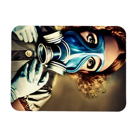 Alice in een gasmasker magneet (Horizontaal)