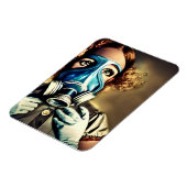 Alice in een gasmasker magneet (Linkerzijde)