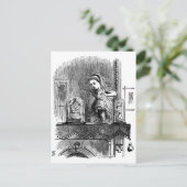 Alice in een Mirror Briefkaart (Staand voorkant)