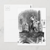 Alice in een Mirror Briefkaart (Voorkant / Achterkant)