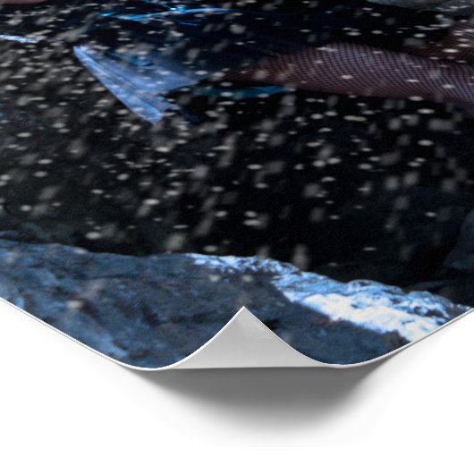 Alice in een sneeuwstorm poster (Hoek)