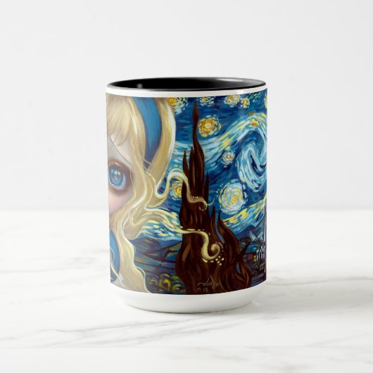 "Alice in een Sterrennacht" Mok (Midden)