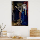 Alice in een Van Eyck Portrait ART PRINT wonderlan (Keuken)