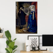Alice in een Van Eyck Portrait ART PRINT wonderlan (Thuiskantoor)
