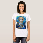 "Alice in een Van Gogh Nocturne" T-shirt (Voorkant volledig)