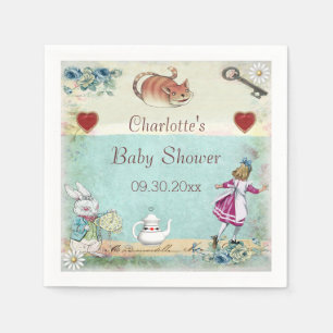 Alice in Gepersonaliseerde het Baby shower van het Servet