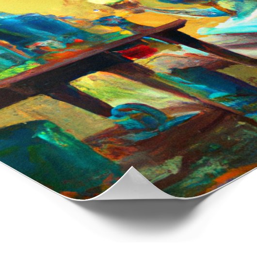 Alice in het Alchemy Lab Poster (Hoek)