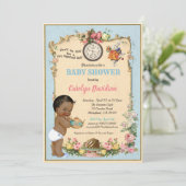 Alice in het Baby shower van Wonderland Kaart (Staand voorkant)